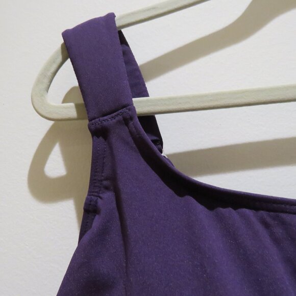 LANDS' END Adjustable Scoop Neck Flutter Tankini Top in Purple - Size 1X NWT - Picture 7 of 15